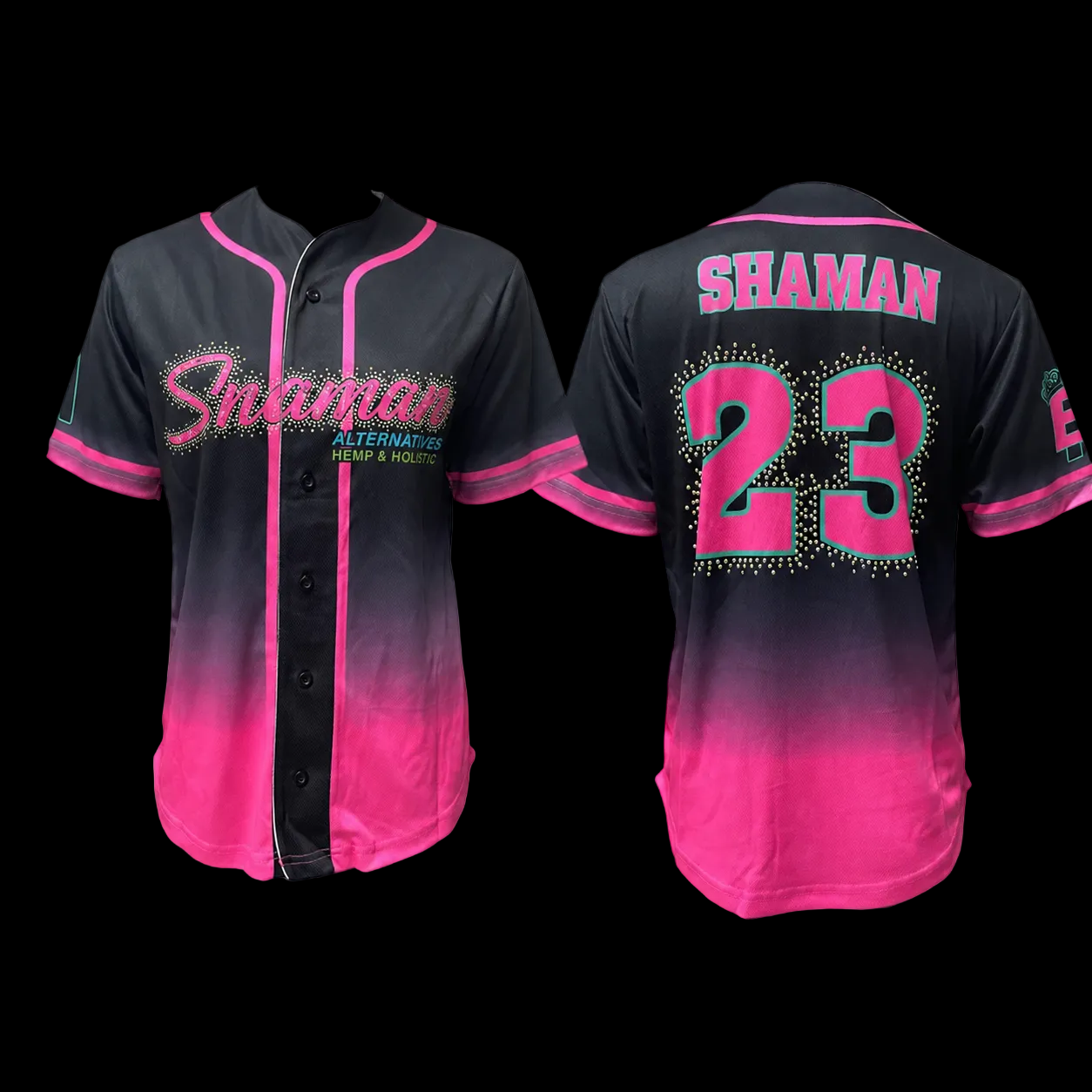 SHAMAN ALTERNATIVES - Jersey Pink & Black Sizes XS M L XL